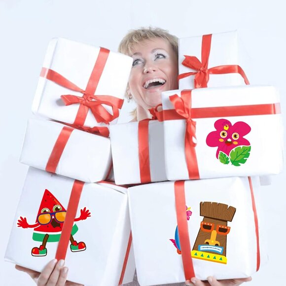 30 Sheets Hawaii Make a Face Sticker Summer Pool Beach Stickers for Kids Make Yo - Picture 8 of 8